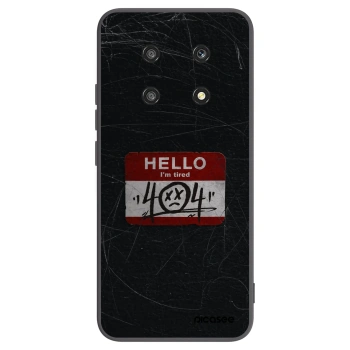 Picasee silikonowe czarne etui na Honor Magic4 Lite 5G - HELLO 404