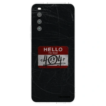 Picasee silikonowe przeźroczyste etui na Sony Xperia 10 IV 5G - HELLO 404