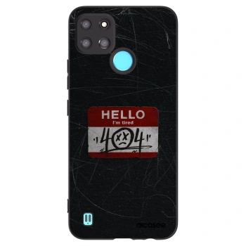 Picasee silikonowe czarne etui na Realme C21Y - HELLO 404