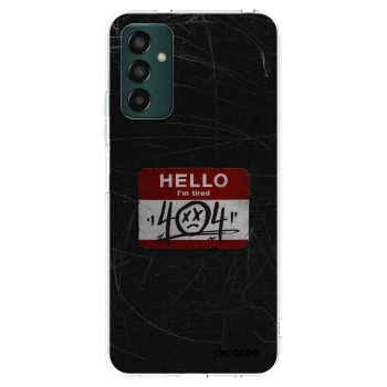 Picasee silikonowe przeźroczyste etui na Samsung Galaxy M13 M135F - HELLO 404