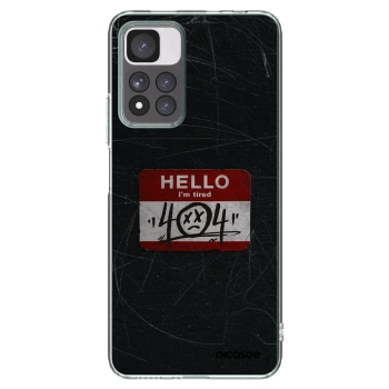Picasee silikonowe przeźroczyste etui na Xiaomi Redmi Note 11 Pro+ 5G - HELLO 404