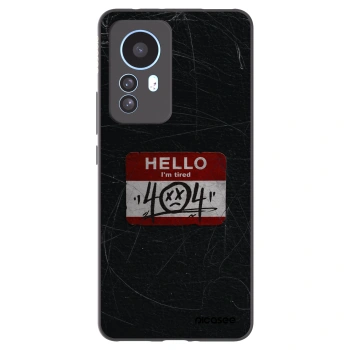 Picasee silikonowe czarne etui na Xiaomi 12T Pro - HELLO 404