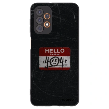 Picasee silikonowe czarne etui na Samsung Galaxy A23 A236B 5G - HELLO 404