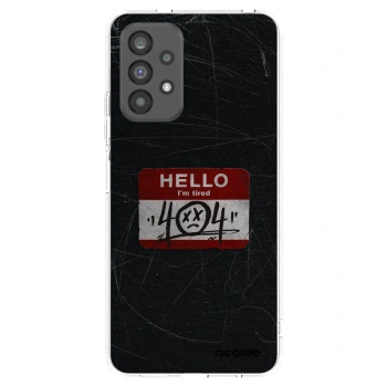 Picasee silikonowe przeźroczyste etui na Samsung Galaxy A73 5G - HELLO 404