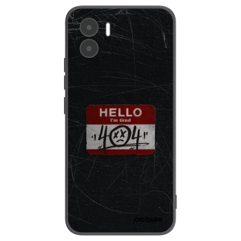 Picasee silikonowe czarne etui na Xiaomi Redmi A1 - HELLO 404