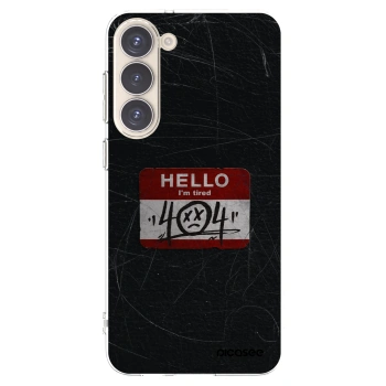 Picasee silikonowe przeźroczyste etui na Samsung Galaxy S23+ 5G - HELLO 404