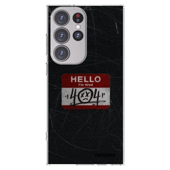 Picasee silikonowe przeźroczyste etui na Samsung Galaxy S23 Ultra 5G - HELLO 404