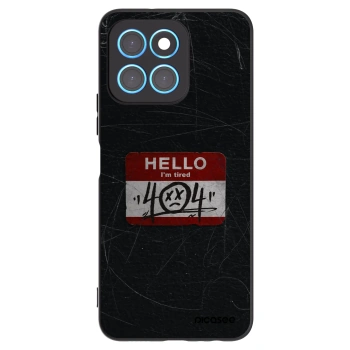 Picasee silikonowe czarne etui na Honor X6 - HELLO 404