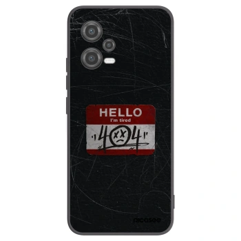 Picasee silikonowe czarne etui na Xiaomi Poco X5 - HELLO 404