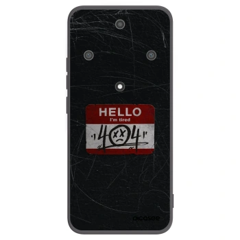 Picasee silikonowe czarne etui na Honor Magic5 Lite 5G - HELLO 404