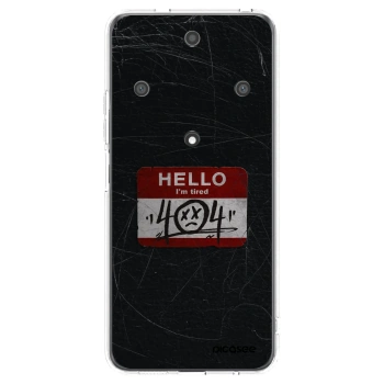 Picasee silikonowe przeźroczyste etui na Honor Magic5 Lite 5G - HELLO 404