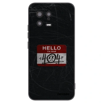 Picasee silikonowe czarne etui na Xiaomi 13 - HELLO 404