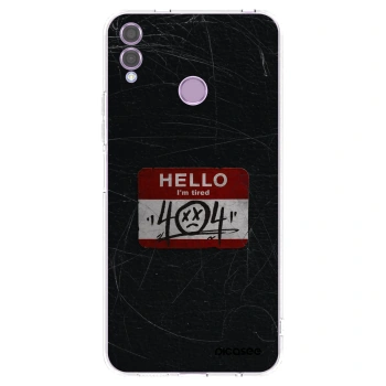 Picasee silikonowe przeźroczyste etui na Honor 8X - HELLO 404
