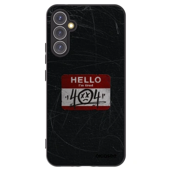 Picasee silikonowe czarne etui na Samsung Galaxy A34 5G A346B - HELLO 404
