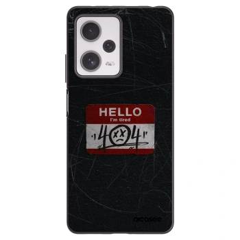 Picasee silikonowe czarne etui na Xiaomi Redmi Note 12 Pro+ 5G - HELLO 404