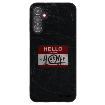 Picasee silikonowe czarne etui na Samsung Galaxy A14 5G A146P - HELLO 404
