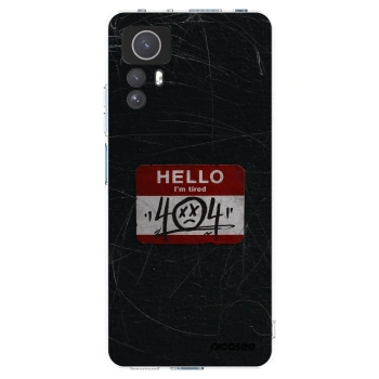 Picasee silikonowe przeźroczyste etui na Xiaomi Redmi Note 12S - HELLO 404
