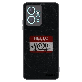 Picasee silikonowe czarne etui na Xiaomi Redmi Note 12 4G - HELLO 404