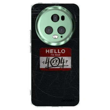 Picasee silikonowe przeźroczyste etui na Honor Magic5 Pro - HELLO 404