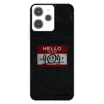 Picasee silikonowe przeźroczyste etui na Xiaomi Redmi 12 4G - HELLO 404