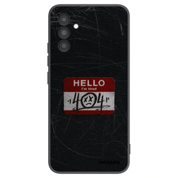 Picasee silikonowe czarne etui na Samsung Galaxy A04s A047F - HELLO 404