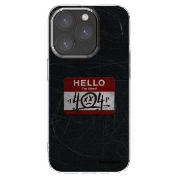 Picasee silikonowe przeźroczyste etui na Apple iPhone 15 Pro - HELLO 404