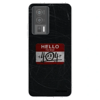 Picasee silikonowe przeźroczyste etui na Xiaomi Poco F5 Pro 5G - HELLO 404