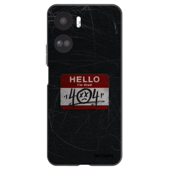 Picasee silikonowe czarne etui na Honor 90 Lite 5G - HELLO 404