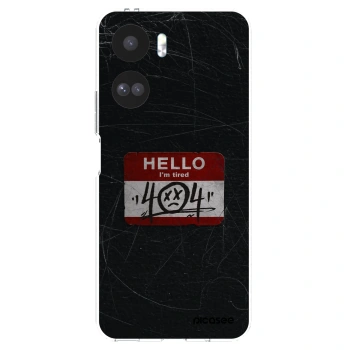 Picasee silikonowe przeźroczyste etui na Honor 90 Lite 5G - HELLO 404