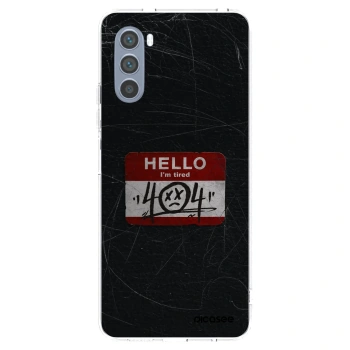 Picasee silikonowe przeźroczyste etui na Motorola Moto G62 - HELLO 404