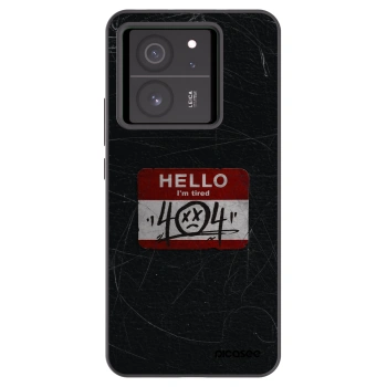 Picasee silikonowe czarne etui na Xiaomi 13T Pro - HELLO 404