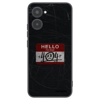 Picasee silikonowe czarne etui na Realme 10 4G - HELLO 404