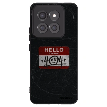 Picasee silikonowe czarne etui na Xiaomi 14 Pro - HELLO 404