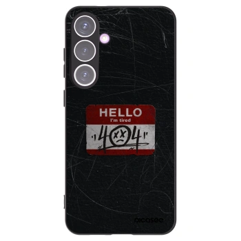 Picasee silikonowe czarne etui na Samsung Galaxy S24+ S926B 5G - HELLO 404