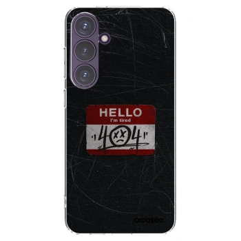 Picasee silikonowe przeźroczyste etui na Samsung Galaxy S24+ S926B 5G - HELLO 404