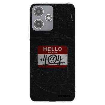 Picasee silikonowe przeźroczyste etui na Xiaomi Redmi 12 5G - HELLO 404
