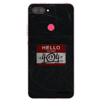 Picasee silikonowe przeźroczyste etui na Xiaomi Mi 8 Lite - HELLO 404