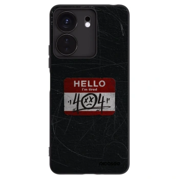 Picasee silikonowe czarne etui na Xiaomi Redmi 13C 4G - HELLO 404