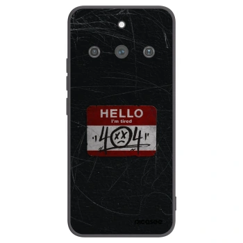 Picasee silikonowe czarne etui na Realme 11 Pro+ - HELLO 404