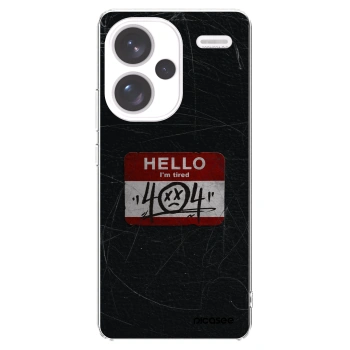 Picasee silikonowe przeźroczyste etui na Xiaomi Redmi Note 13 Pro+ 5G - HELLO 404