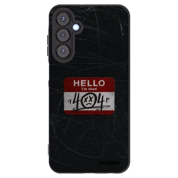 Picasee silikonowe czarne etui na Samsung Galaxy A25 A256B 5G - HELLO 404