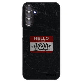 Picasee silikonowe czarne etui na Samsung Galaxy A15 A156B 5G - HELLO 404