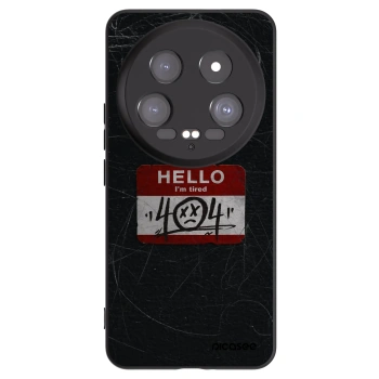 Picasee silikonowe czarne etui na Xiaomi 14 Ultra - HELLO 404