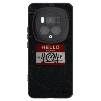 Picasee silikonowe czarne etui na Honor Magic6 Pro - HELLO 404