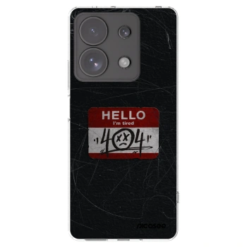 Picasee silikonowe przeźroczyste etui na Xiaomi Redmi Note 13 Pro 4G - HELLO 404