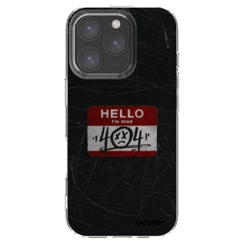 Picasee silikonowe przeźroczyste etui na Apple iPhone 16 Pro - HELLO 404