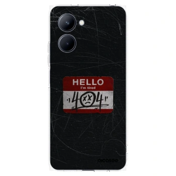 Picasee silikonowe przeźroczyste etui na Realme C33 (2023) - HELLO 404