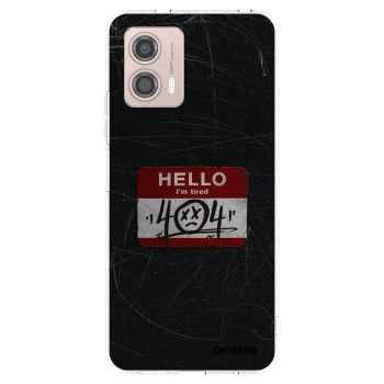 Picasee silikonowe przeźroczyste etui na Motorola Moto G53 5G - HELLO 404