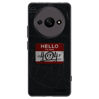 Picasee silikonowe czarne etui na Xiaomi Redmi A3 - HELLO 404