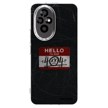 Picasee silikonowe przeźroczyste etui na Honor 200 5G - HELLO 404